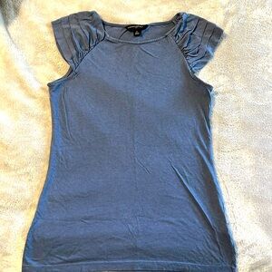 Banana Republic blue top with sleeve accents XS